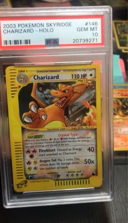 PSA 10 sky ridge crystal charizard