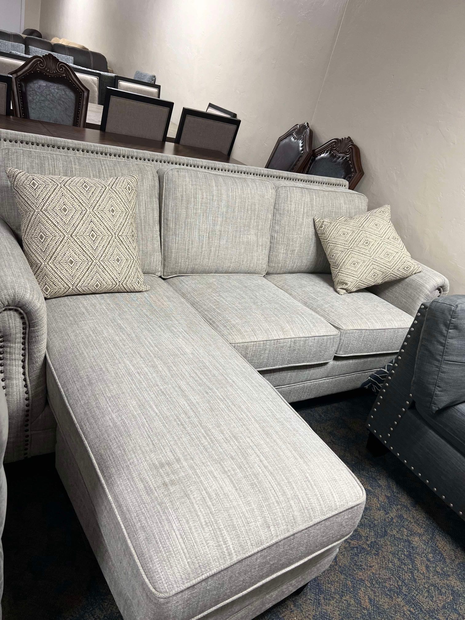 Small Chaise Sectional (( *** No Credit Check %% No Credit Needed %% Same Day Delivery ***)) No Money Down. Call Us At 916.661.1073