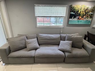 Sectional gray couch