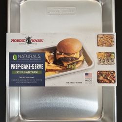 Nordic Ware Naturals Prep-Bake-Serve 4pc Sheet Pans