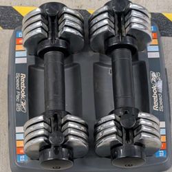 Reebok Speed PAC 25 12.5 Lbs Adjustable Dumbbells