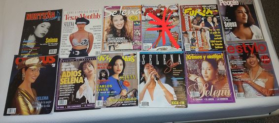 LOT OF 11 EXTREMELY RARE SELENA QUINTANILLA, COLLECTIBLE MAGAZINES 
(Great Condition,some Like New)
  $400
Selling them as is ....
Have been in storag