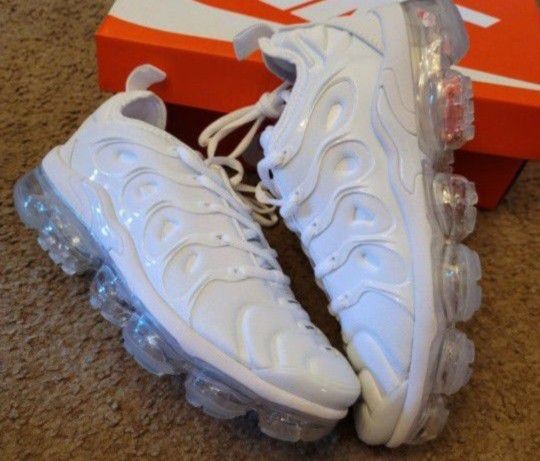 Men Nike Vapormax Plus White Message Me Your Size