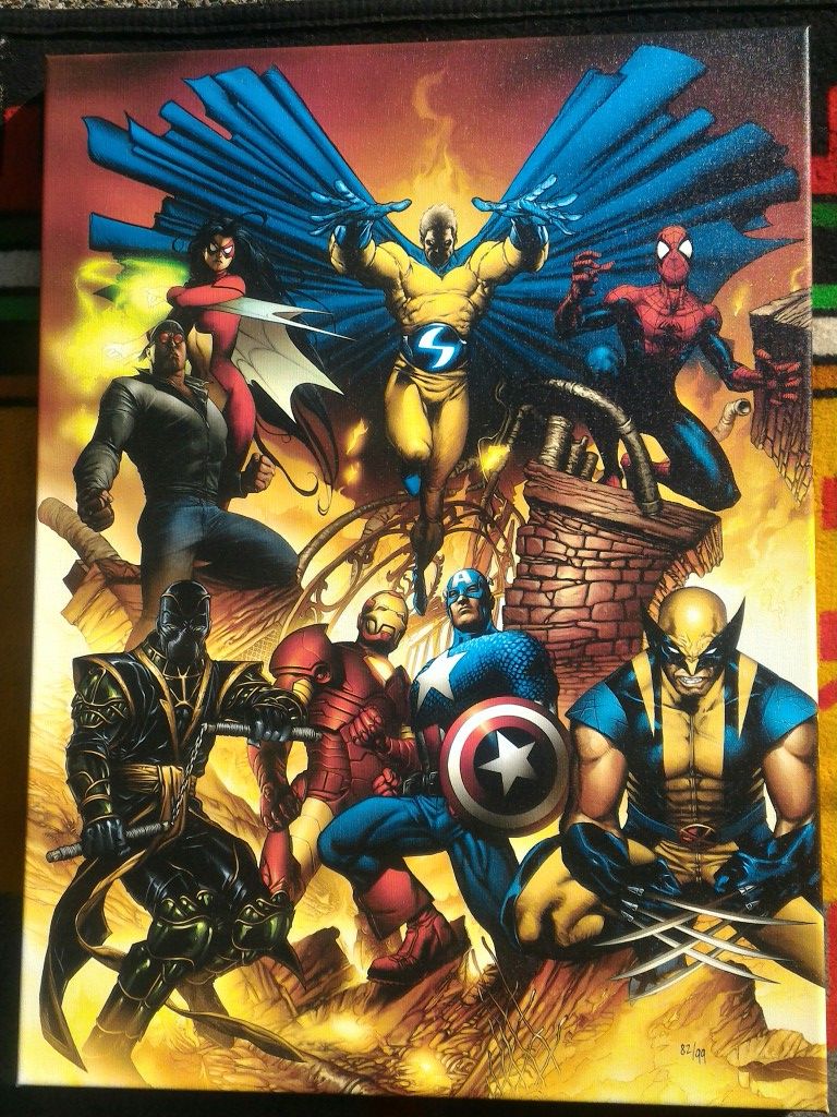 New Avengers #1 by Marvel Comics Limited Edition Canvas Giclee