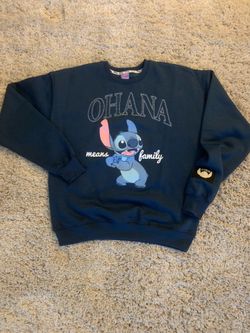 Authentic Disney Sweatshirt Lilo & Stitch Pullover Crewneck Men’s Small NEW NWOT