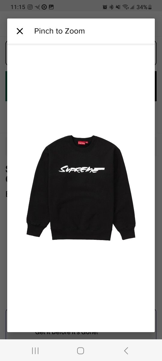 Supreme Crewneck Sz M New