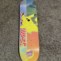 Pokémon X Santa Cruz Pikachu Skateboard Deck 