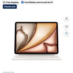 Apple Magic Keyboard and Case for iPad Air 13 Inch - White