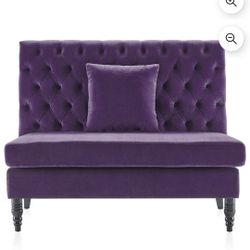 Velvet Purple Tufted Loveseat💜