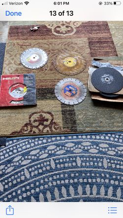 Gas Saw Diamond Blades  All For 100 Or Best Offer