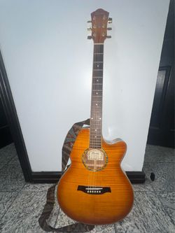 Ibanez Acoustic\Electric Guitar w/ Case and Strap