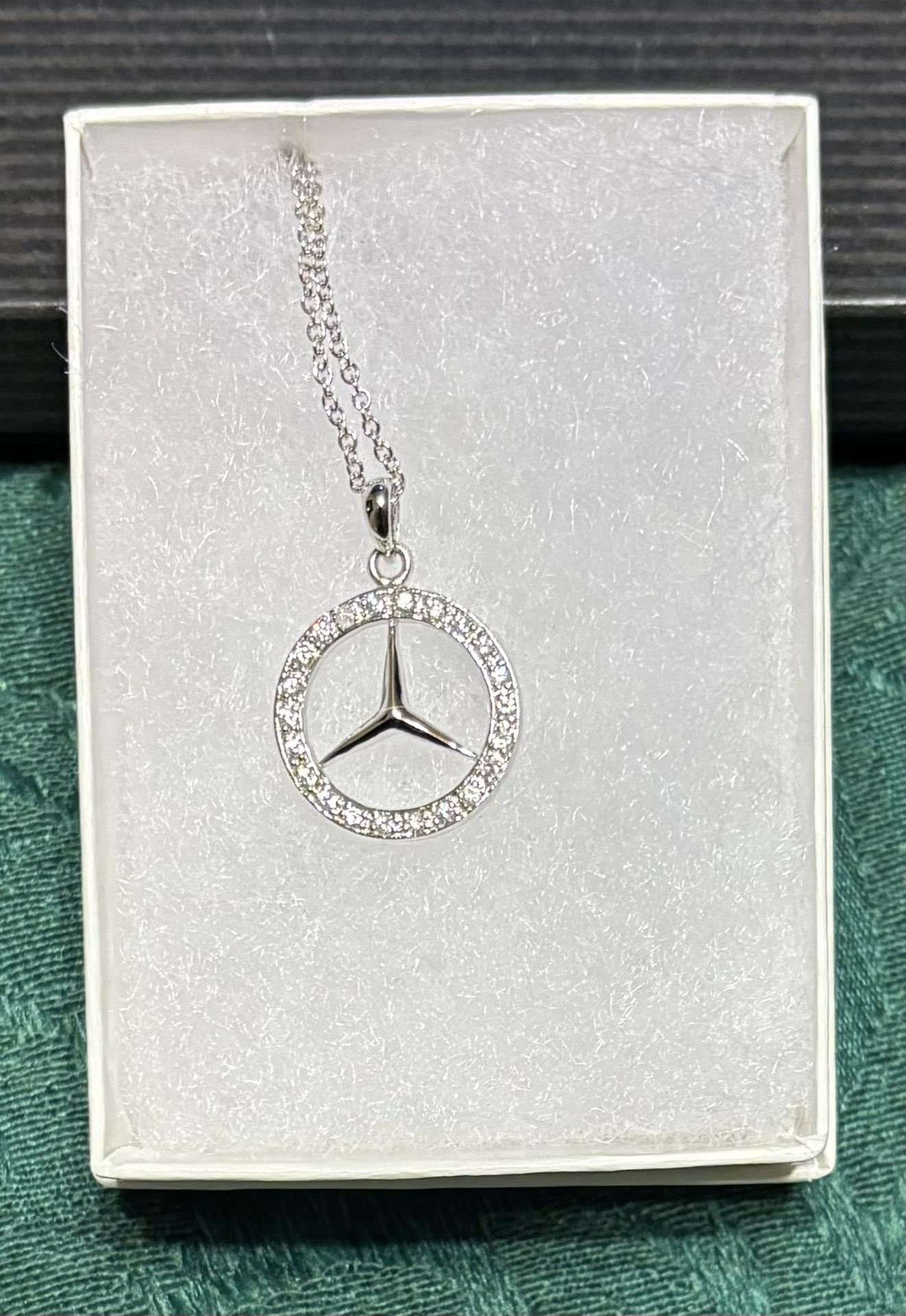 Mercedes-Benz Pendant Necklace with 17” Chain