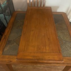 Expanding Stone Tile Dining Table