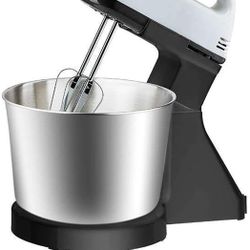 Electric Stand Mixer, Classic Stand and Hand Mixer Adjustable Stainless Steel