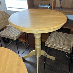 Tall Bistro Table + 2 Chairs