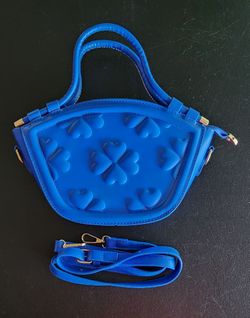 Royal Blue Clover Handbag/Crossbody