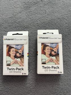 New in box. Polaroid 2x3" Premium Zink Paper 20 Sheets Each Box