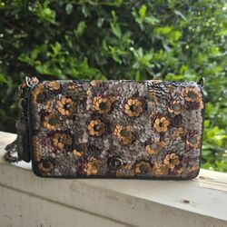Coach Dinky with Leather Sequins