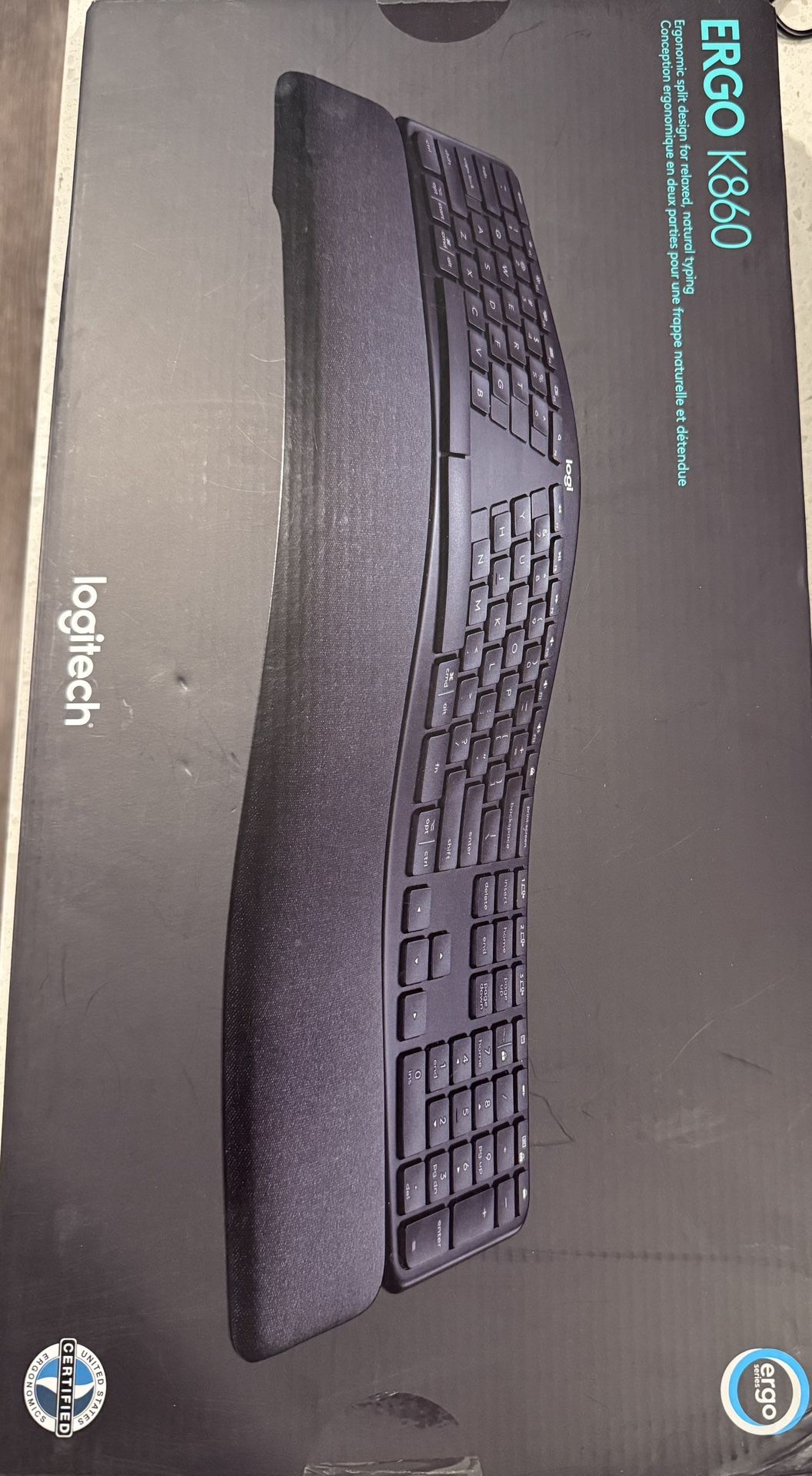 Logitech Ergo k860 Keyboard Advance Wireless Keyboard
