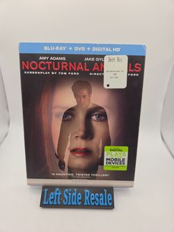 NOCTURNAL ANIMALS ( Blu-ray , DVD , 2016 ) - With Slipcover -