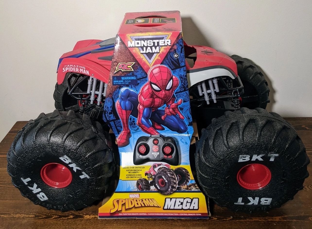 Monster Jam Marvel Mega Spider-Man RC Monster Truck All-Terrain