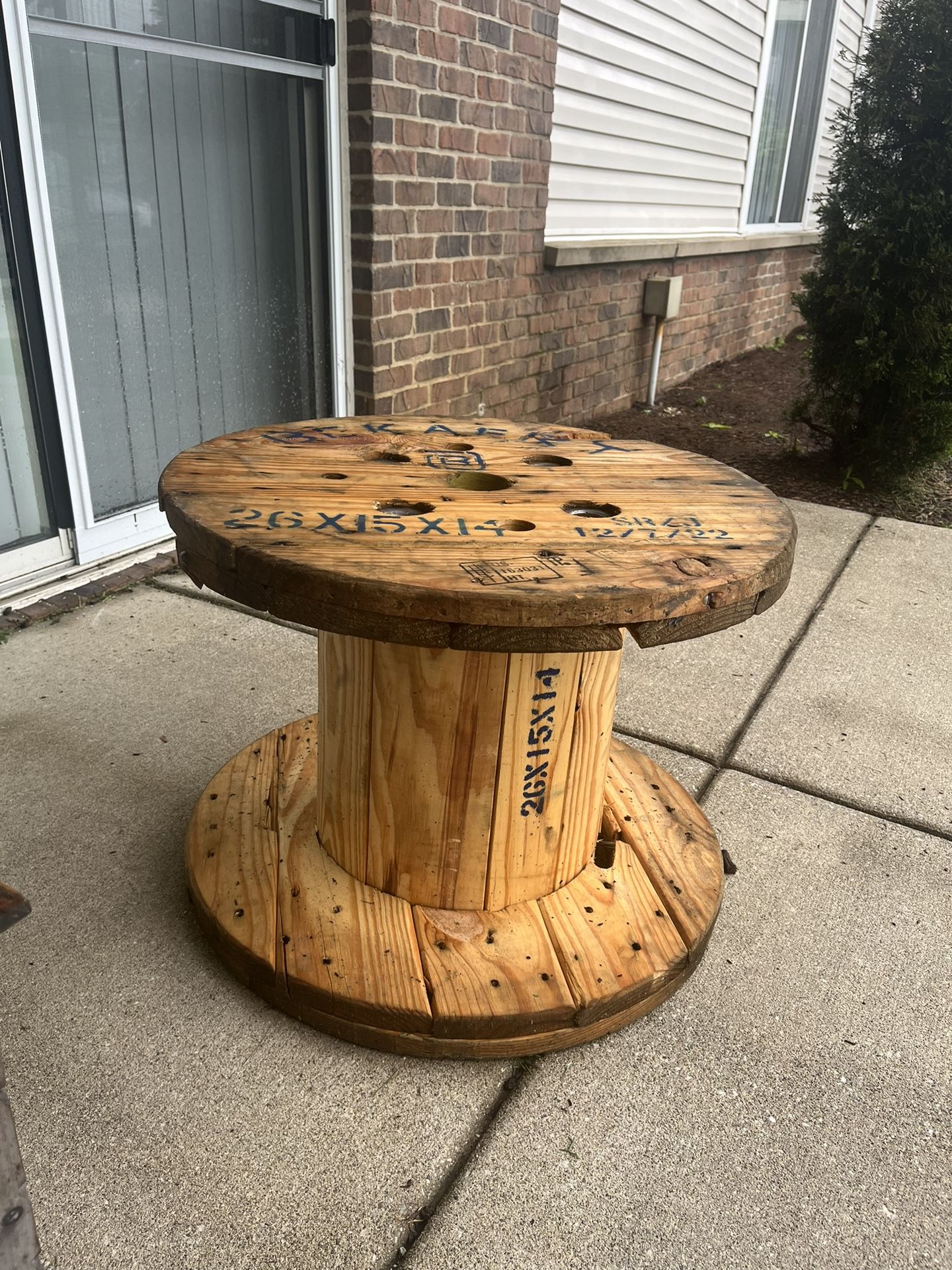 Rustic Outdoor Wooden Table