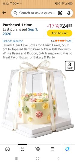 Cake boxes see pictures for size