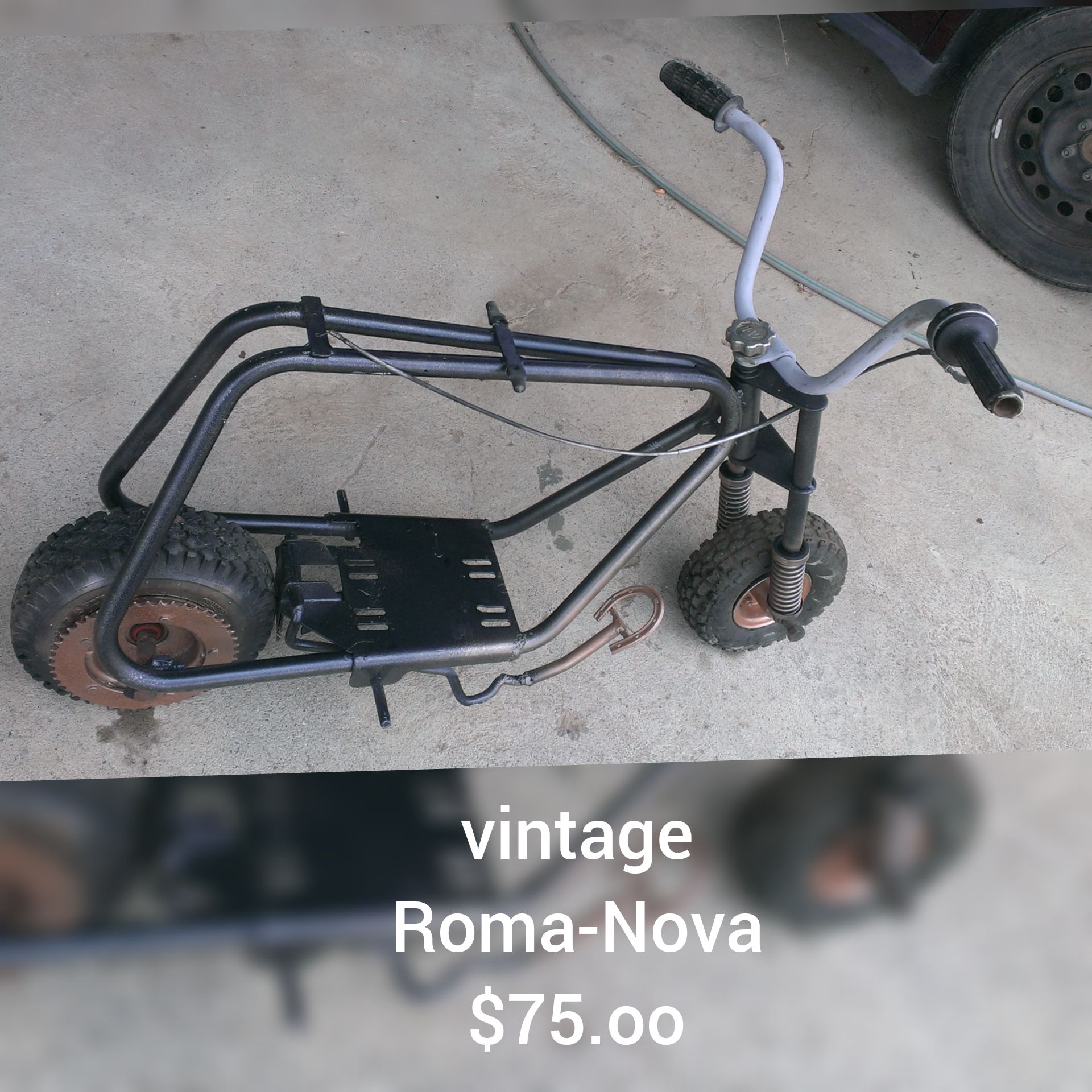 Late 60s early 70s vintage Roma Nova mini bike