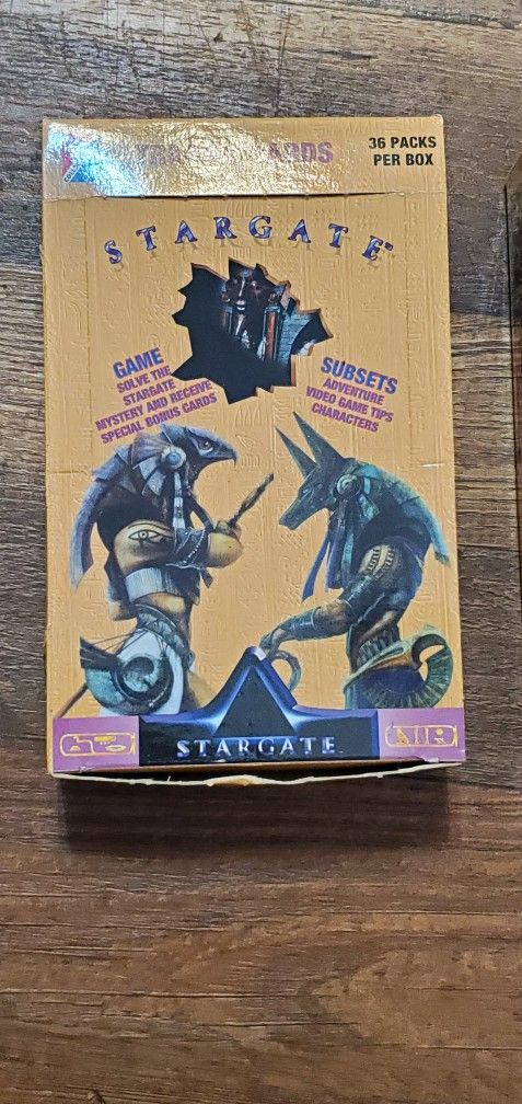 Stargate Trading Cards NEW in Box. One Pack Is Missing The Plastic