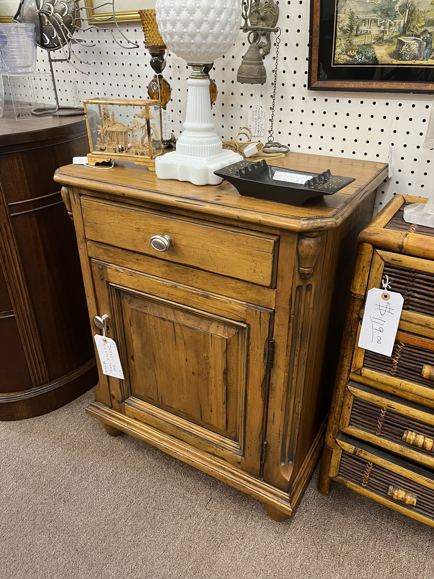 Drexel Side End Wood Table