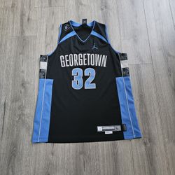 Vintage Air Jordan Georgetown Hoyas #32 Basketball Jersey Mens Large