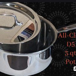 NWOT💥 All-Clad D5 Stainless Steel 3 Quart Sauce Pan