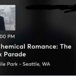 Ticket To My Chemical Romance Concert On July 11th, 2025 In Seattle, Washington