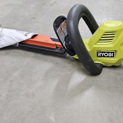 New Ryobi 40-Volt Lithium-Ion Cordless Hedge Trimmer.