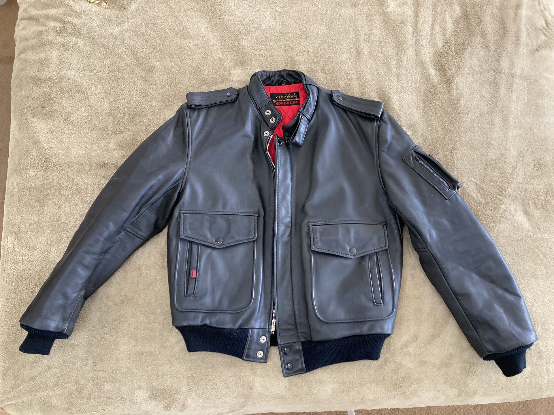 Vintage Hondaline Hein Gericke Leather Motorcycle Jacket size 40 for Sale in San Pedro CA OfferUp