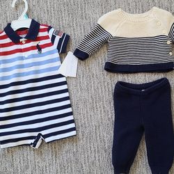 Ralph Lauren Bodysuit And Baby Gap Knitted