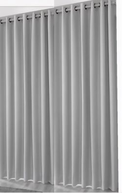 Thick curtains, Blackout curtains, Set of 2, 
light gray, Width 110" (280cm) × Length 82.5" (210cm)