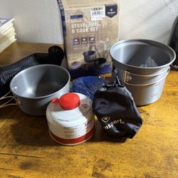 Backpacking Stove, Fuel, And Cook Set