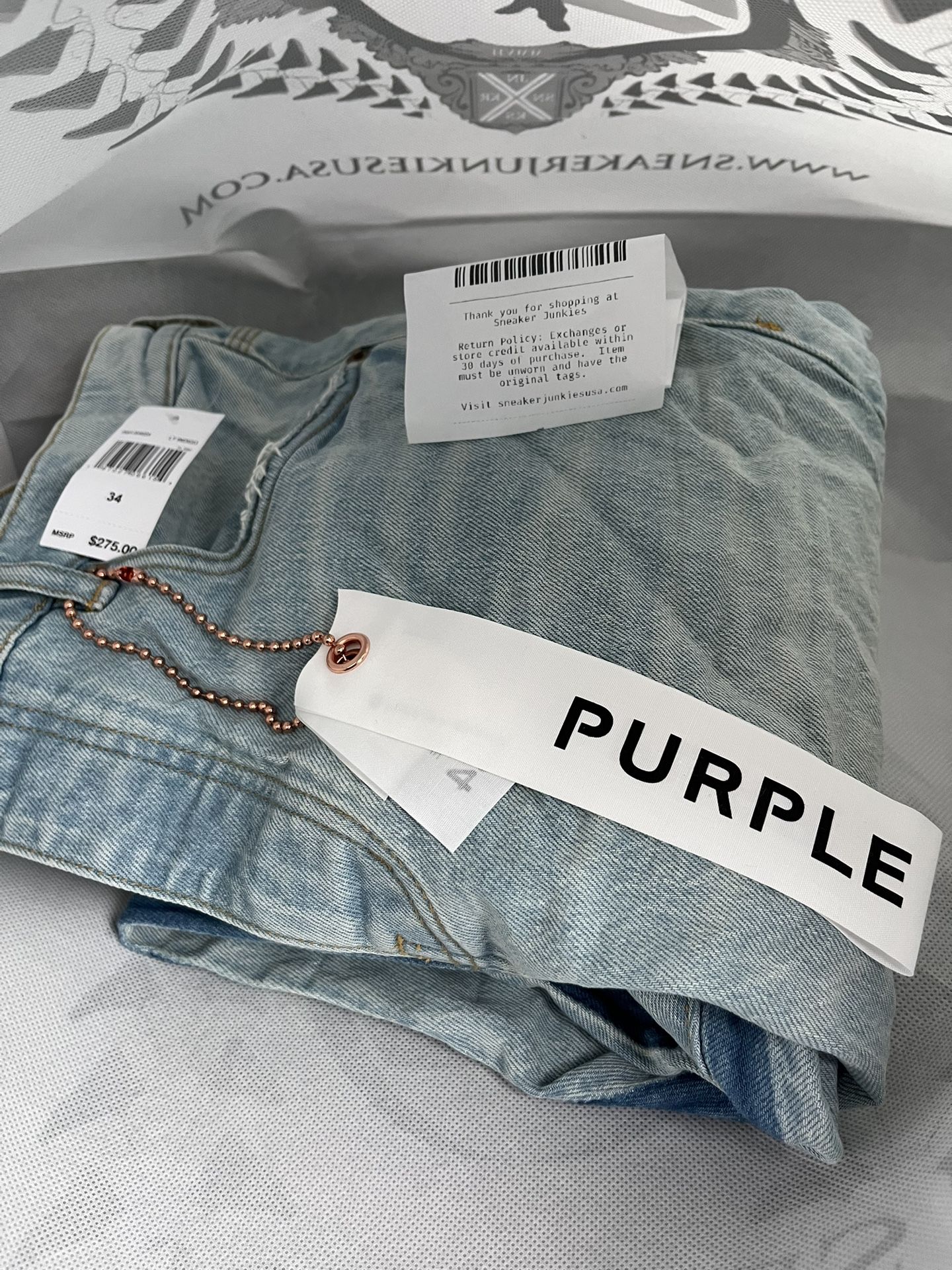 Purple jeans size 34