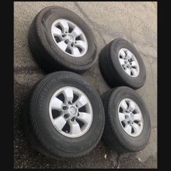 4 X 265/70r16 6x5.5 6x139.7 Stock 4runner Tacoma Tundra Sequoia Rims Wheels Yukon Tires!!!