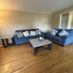 5 Seater Sofa Set With 2 Side Tables And 1 Coffee Table