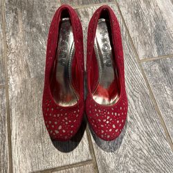 Red Velvet Heels