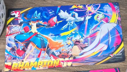 Mega Lucario Gardevoir Champion League Cup Playmat