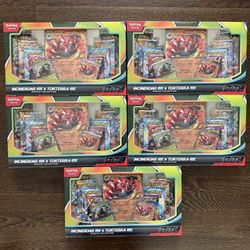 5x Incineroar ex and tortera ex