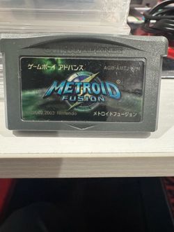Metroid Fusion Game Boy Advance Japanese Cartridge