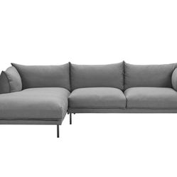 Moe’s Homes Jamara charcoal sectional