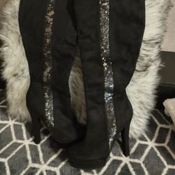 Platform High Heel Boots 