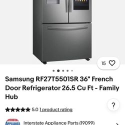 Samsung French Door Refrigerator W/screen