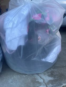 Bags of clothing,