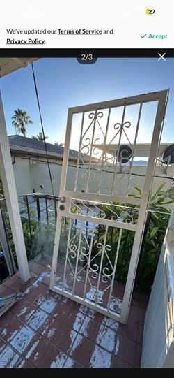 Metal door security $150